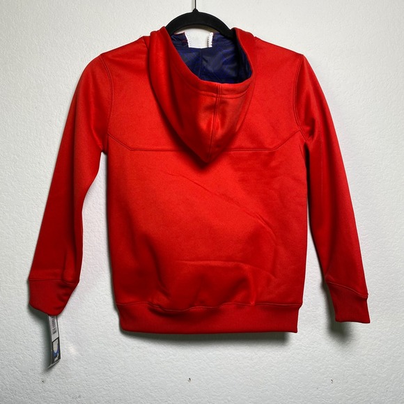 Ole Miss Rebels Quarter Zip Pullover Hoodie Red Youth Small 8 Gen 2 NCAA‎ Sporty - Picture 2 of 5